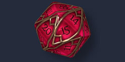 Ruby Jewel Dice Set