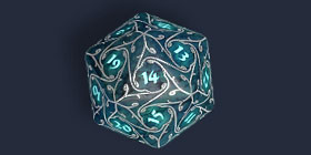 Night elf dice set